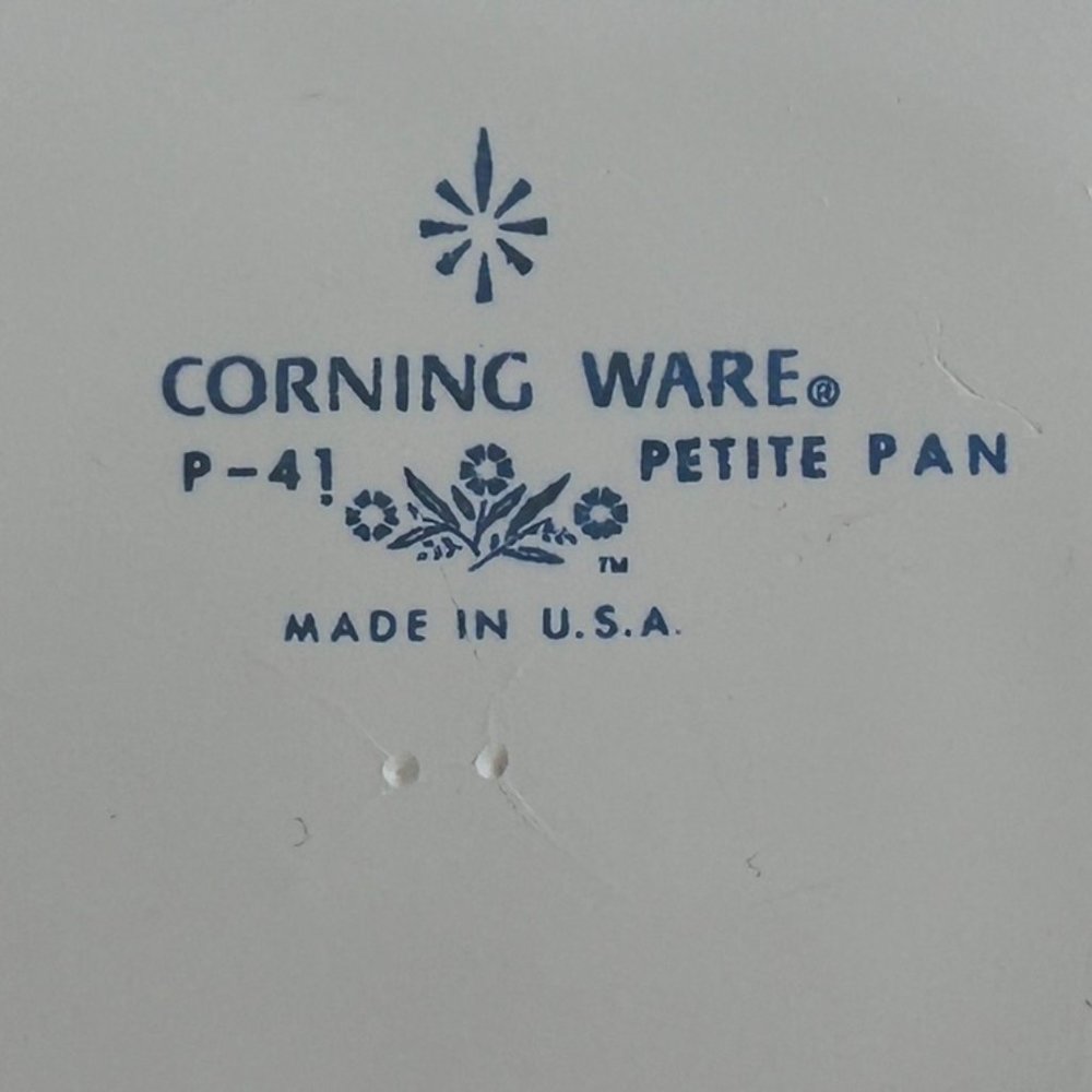 Two VTG Corning Ware Petite P-41 Individual Mini Casserole Dishes With Covers - Picture 4 of 10